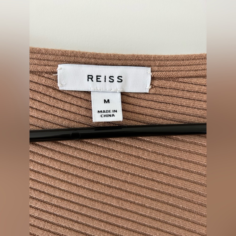 Reiss Lorna Drape Knitted Top - Picture 5 of 5